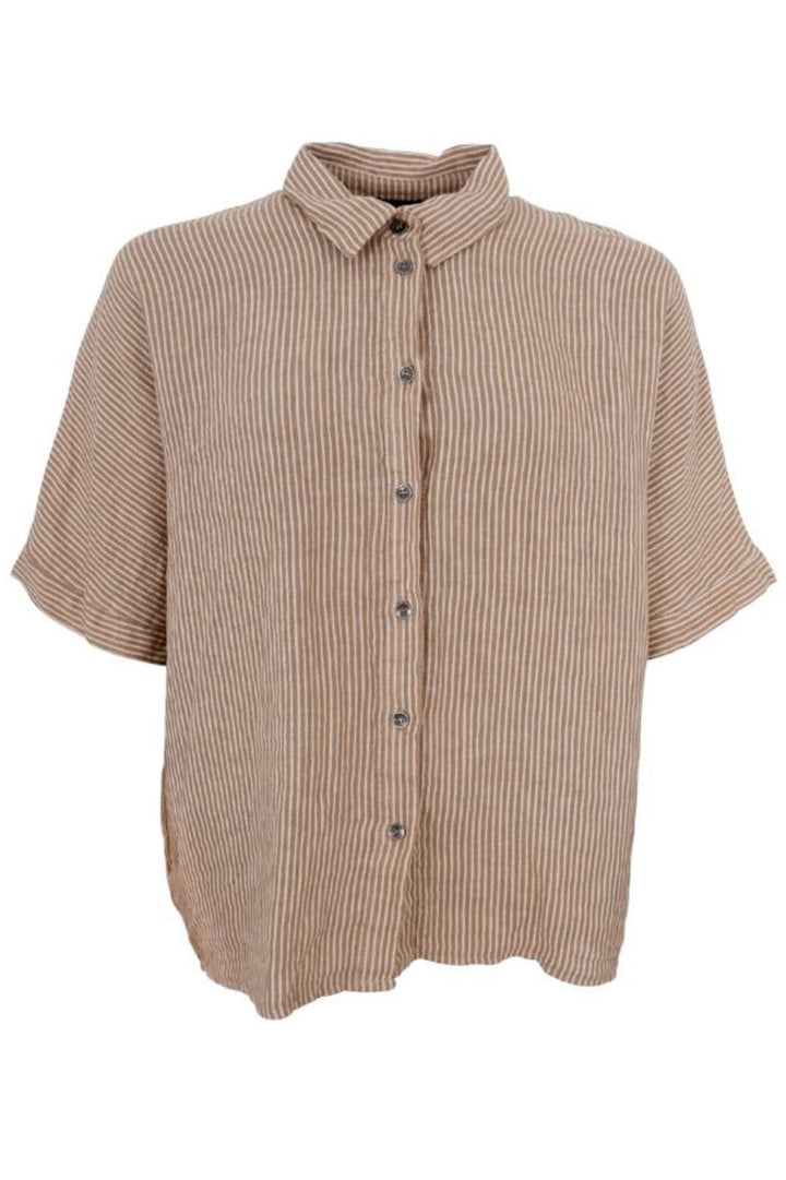 Forudbestilling - Black Colour - Bcmelina Linen Wing Shirt - Desert Skjorter 