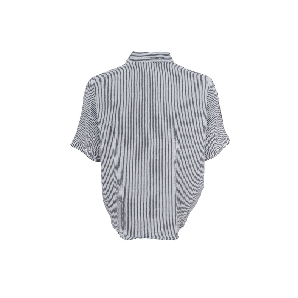 Forudbestilling - Black Colour - Bcmelina Linen Wing Shirt - Northern Grey Skjorter 