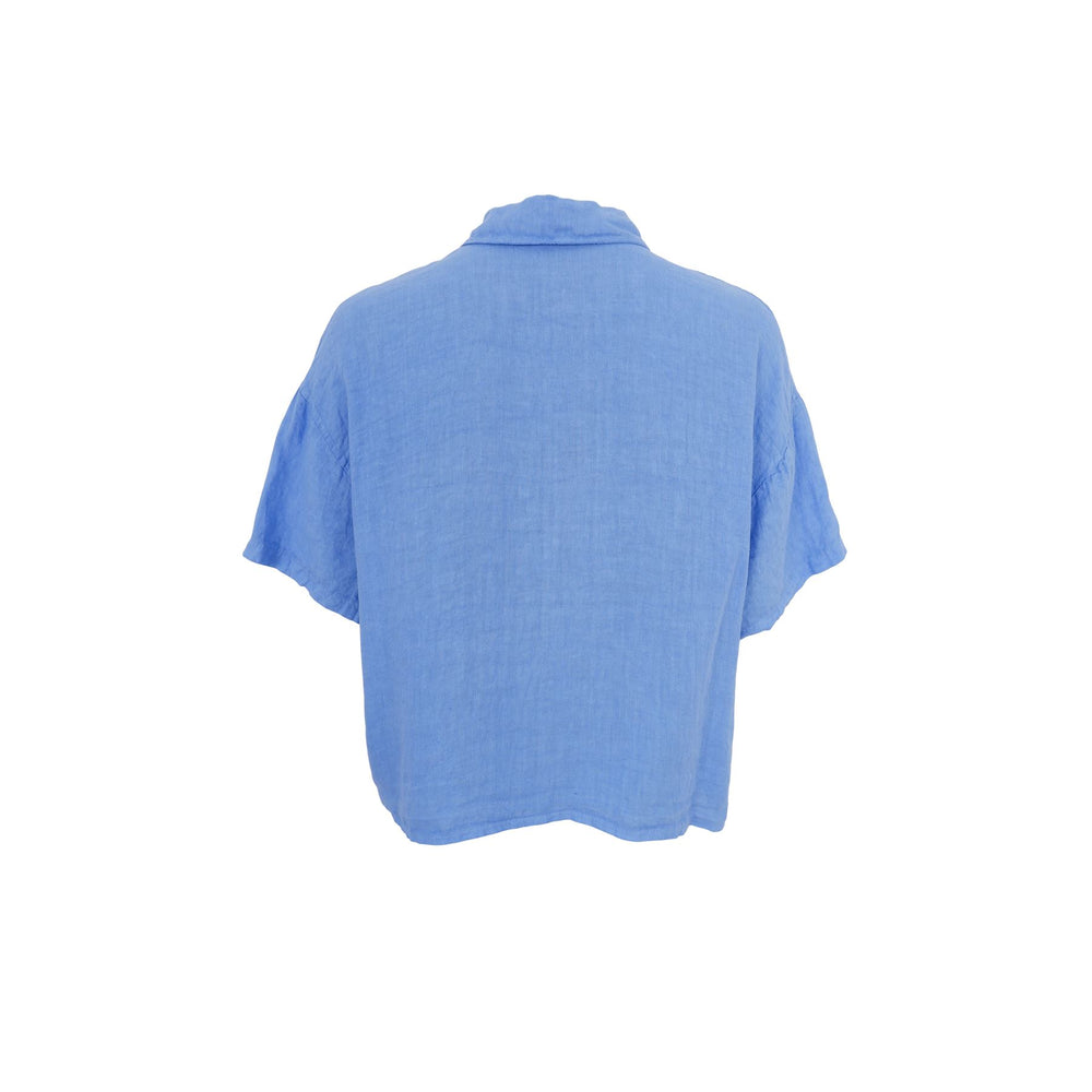 Forudbestilling - Black Colour - Bcmelina Short Shirt - Sky Blue Skjorter 