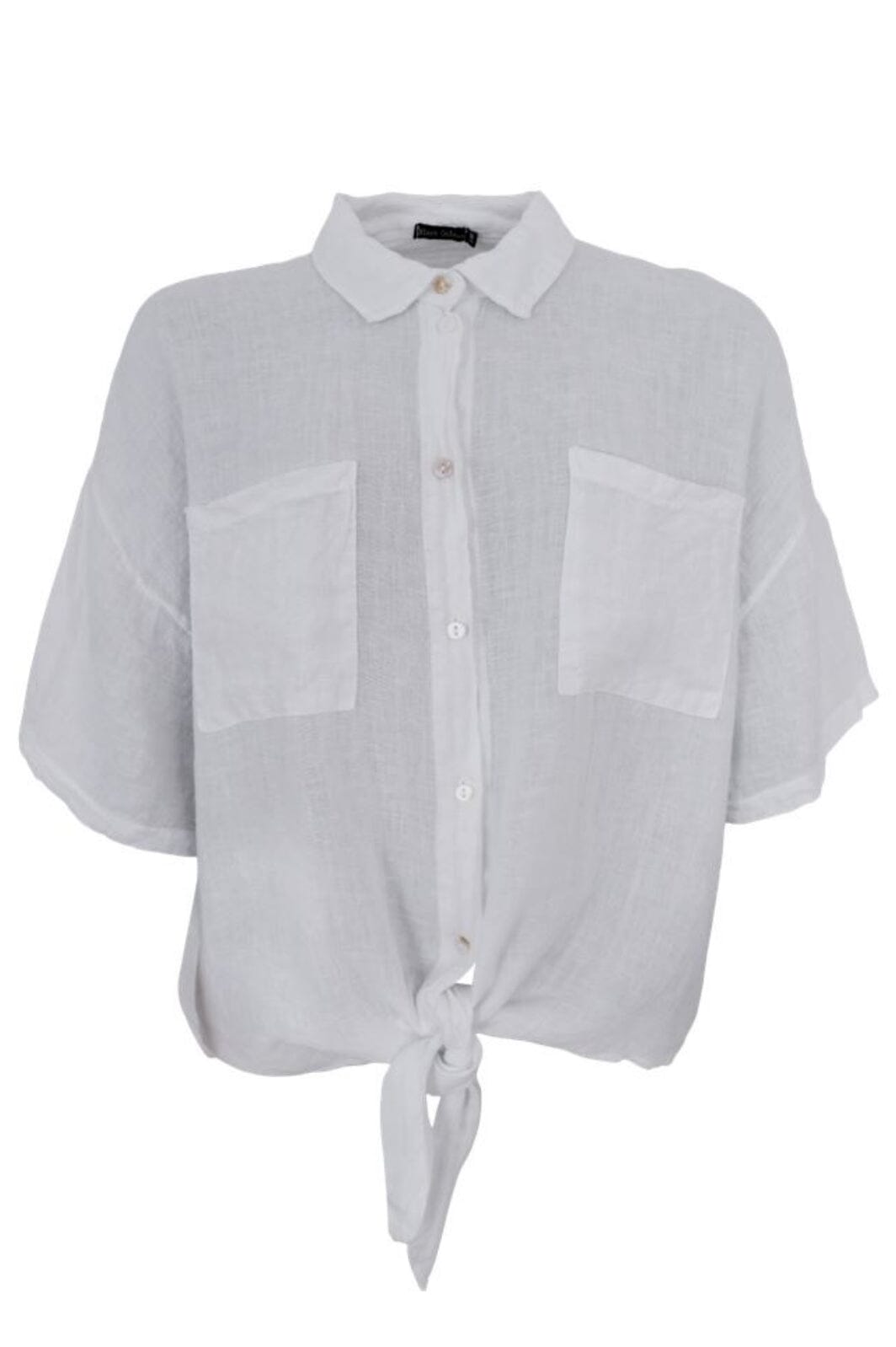 Forudbestilling - Black Colour - Bcmelina Short Shirt - White Skjorter 