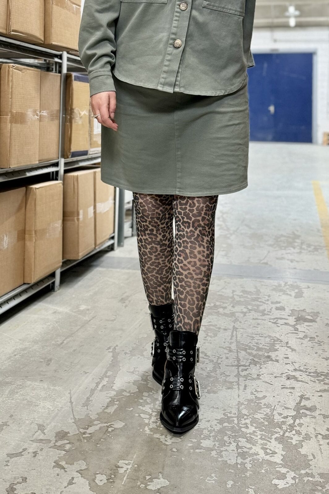 Forudbestilling - Black Colour - Bcneel Short Skirt - Lt. Army Nederdele 