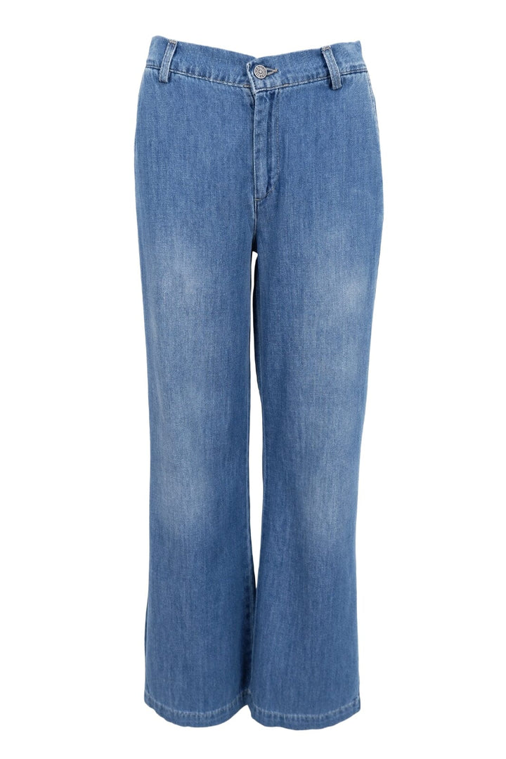 Black Colour - Bcnettie 2-Tone Box Jeans 40893 - Mid Blue Wash