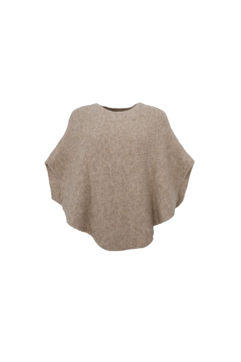 Black Colour - Bcpella Boucle Poncho - Natural