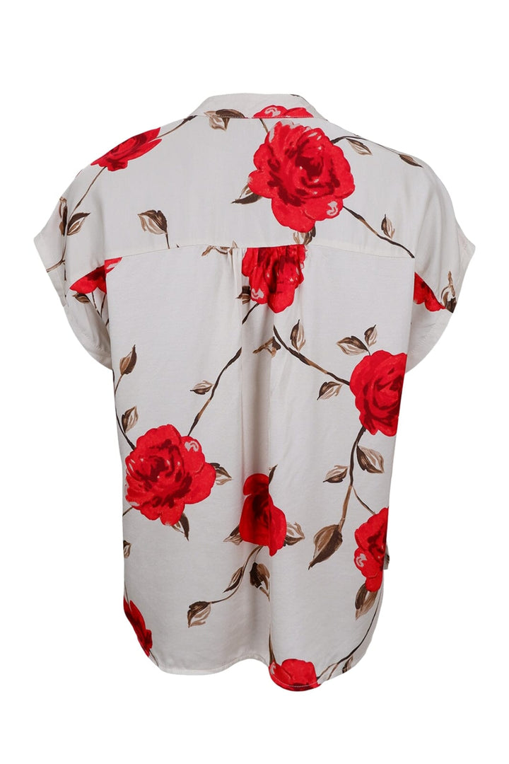 Black Colour - Bctilly Rose Blouse 40962 - Red