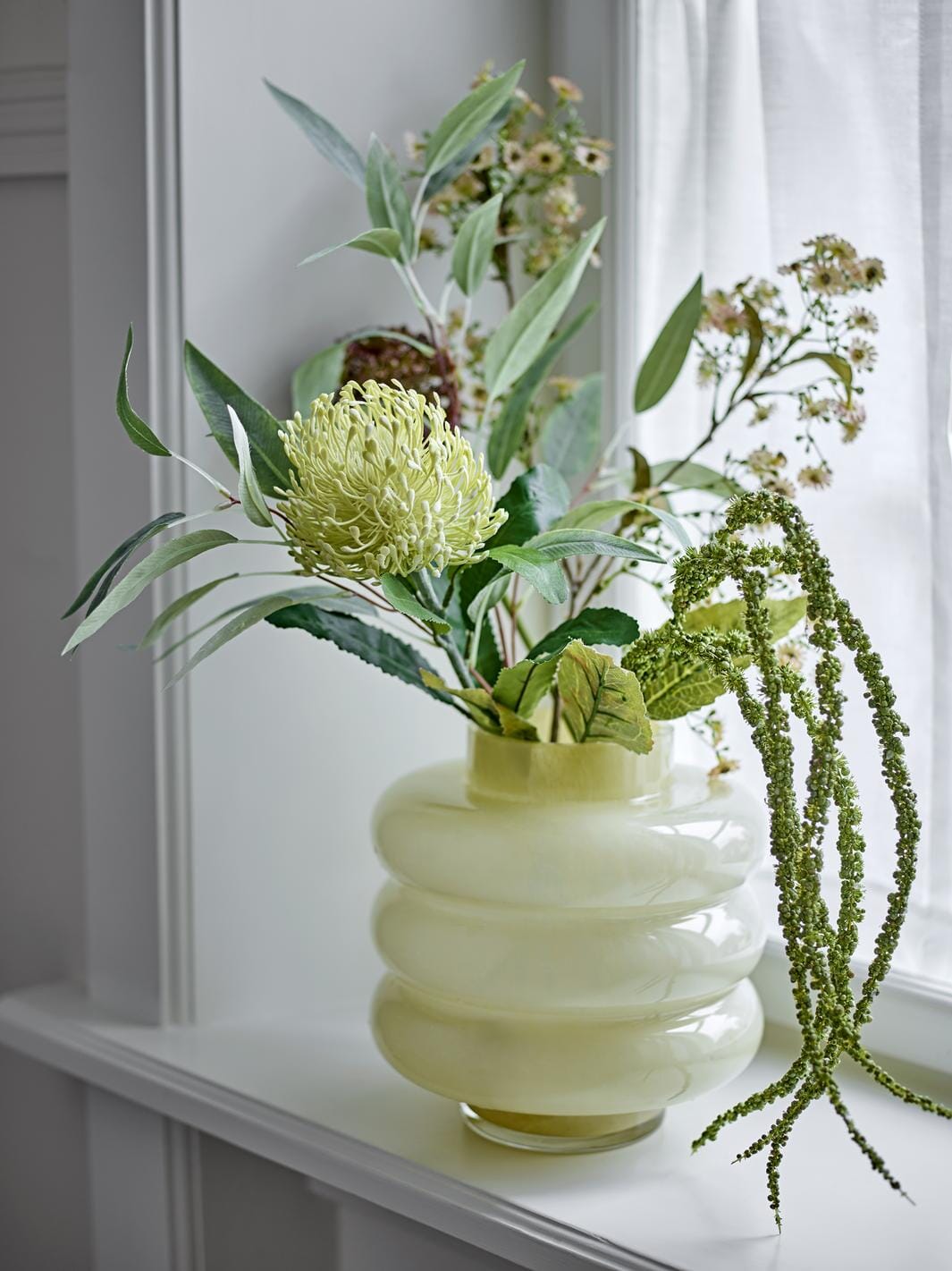 Bloomingville - Sahara Vase, Gul, Glas 82061724 - Yellow