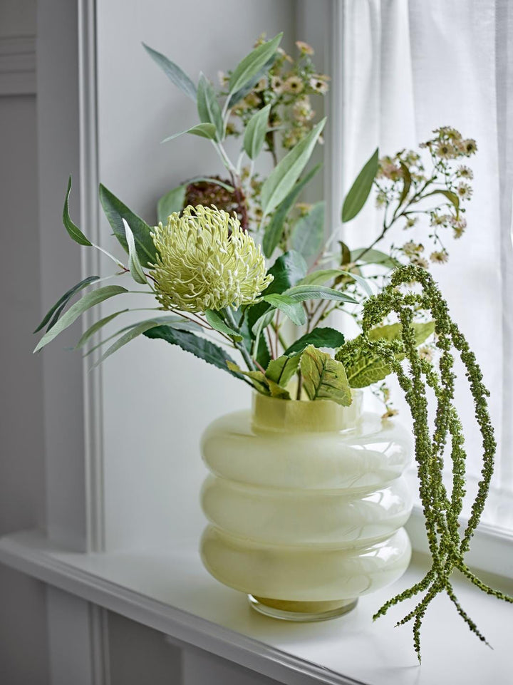 Bloomingville - Sahara Vase, Gul, Glas 82061724 - Yellow