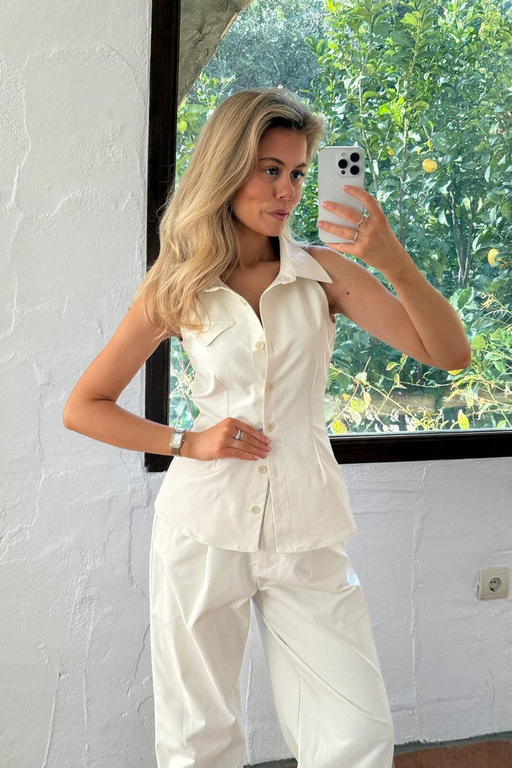 BYIC - Celinaic Pants A2351 - White