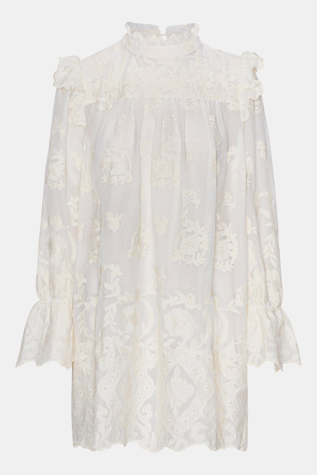 Forudbestilling - BYIC - Ellinoric Lace Dress - vw Vintage White Kjoler 