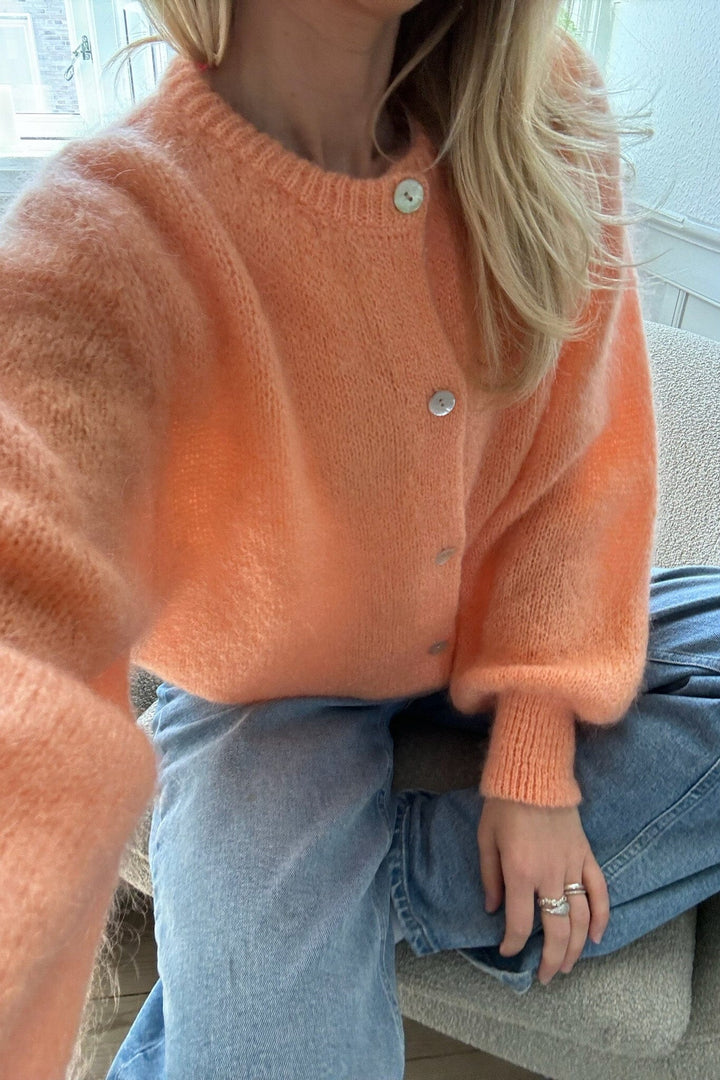 Forudbestilling - BYIC - Idaic Cardigan - orange Orange Cardigans 