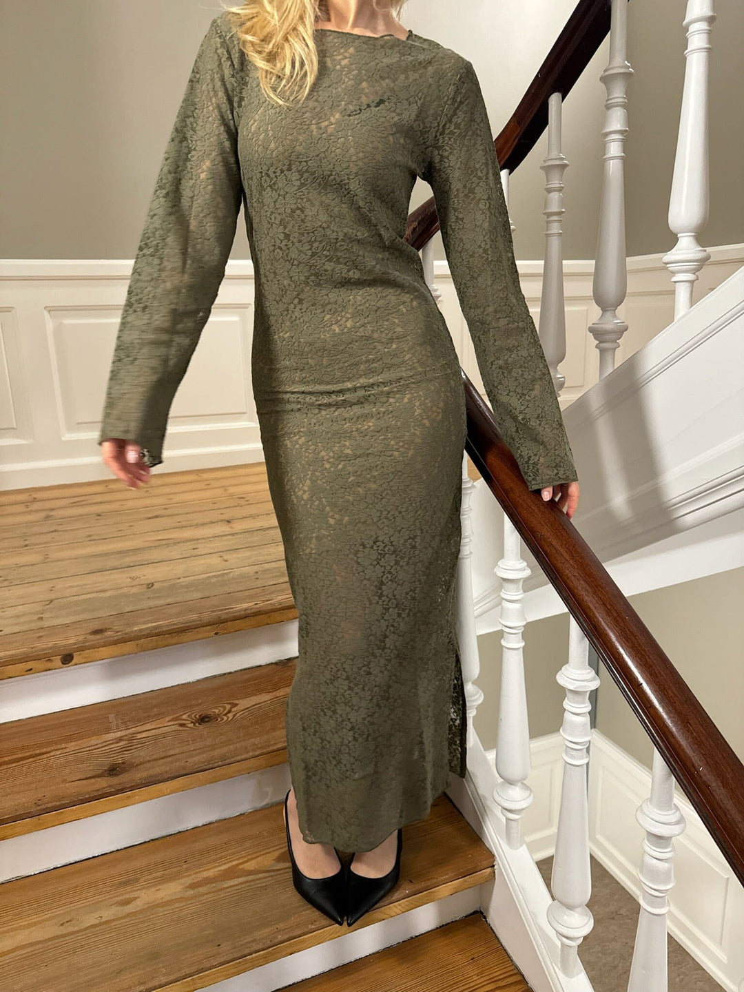 Forudbestilling - BYIC - Leaic Lace Dress - a Army Kjoler 