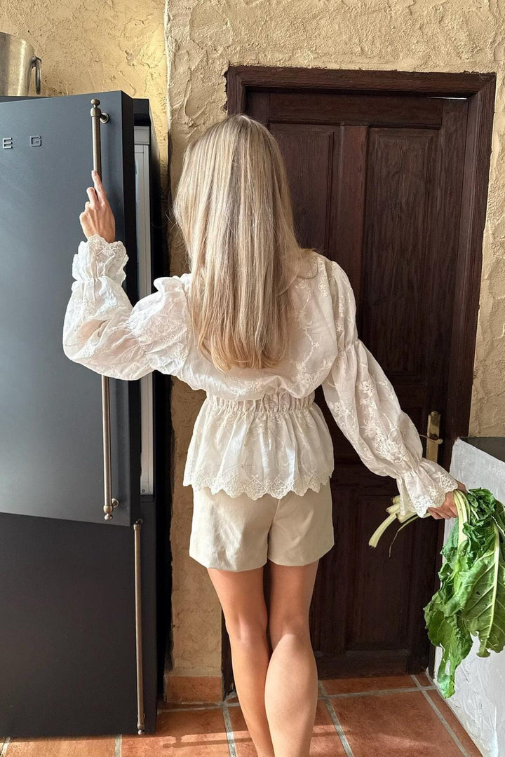 Forudbestilling - BYIC - Lolaic Shirt A23681 - White Embroidery Skjorter 