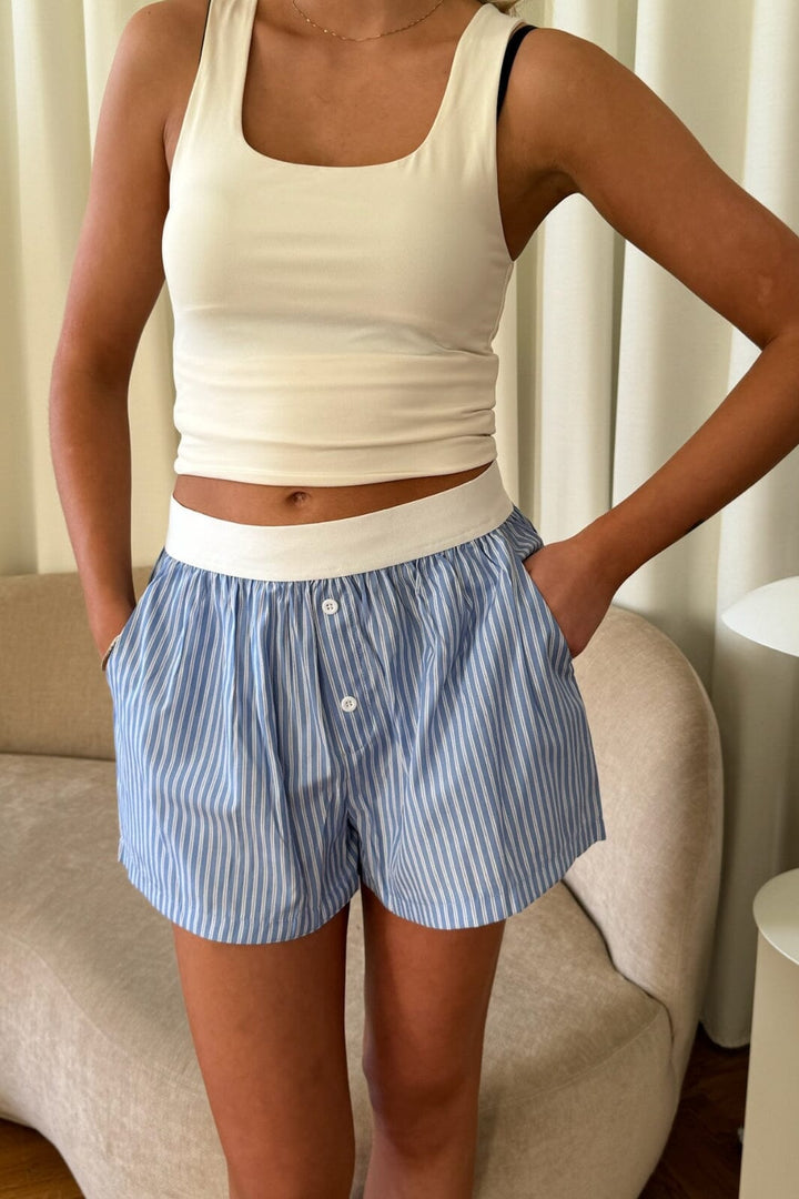 Forudbestilling - BYIC - Mayaic Shorts - bws Blue White Stripes Shorts 