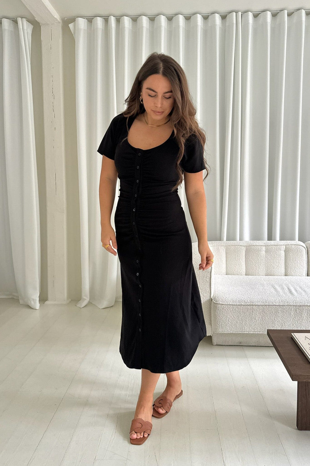 Forudbestilling - BYIC - Merleic Long Dress - black Black Kjoler 