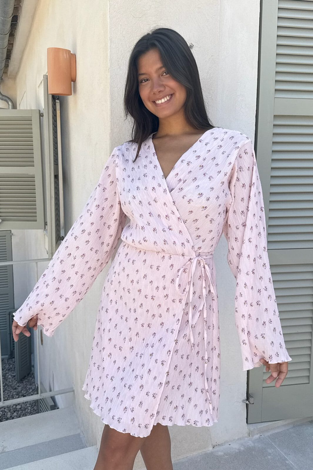BYIC - Ofeliaic Wrap Dress A23934 - Pink