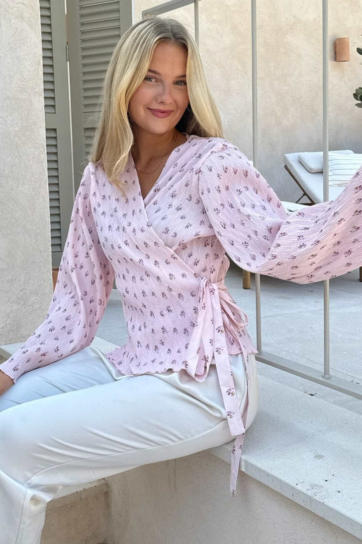 BYIC - Ofeliaic Wrap Shirt A23939 - Pink