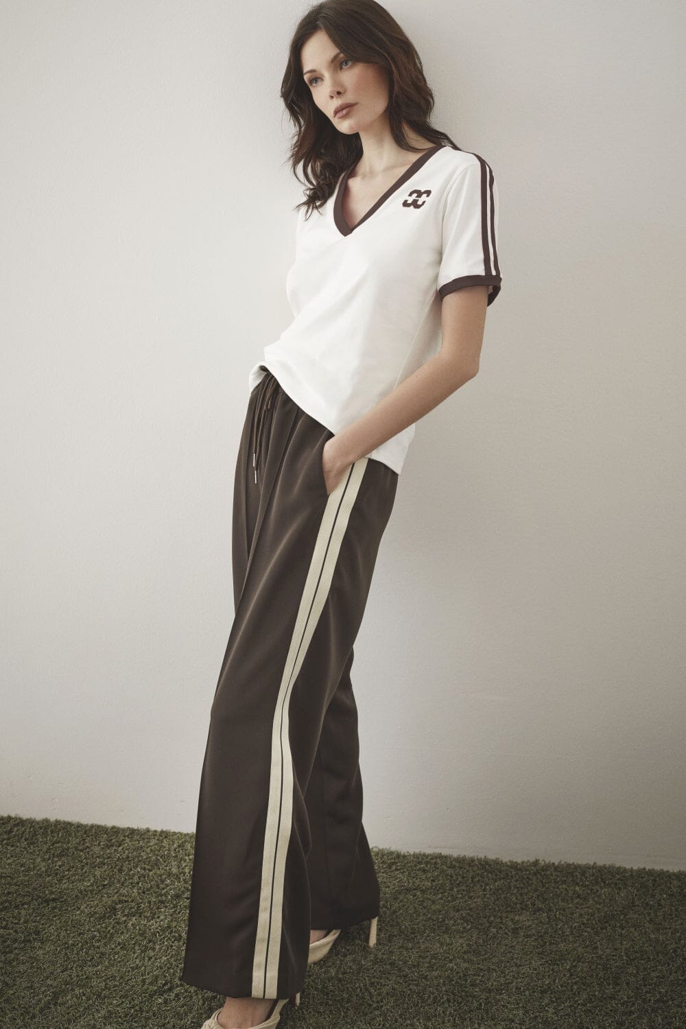 Forudbestilling - Co´Couture - Axelcc Panel Pant 31582 - 83 - Mocca Bukser 