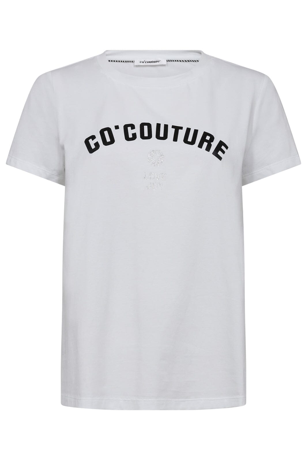 Forudbestilling - Co´couture - Cococc Lj Glitter Tee 33053 - 4000 White T-shirts 