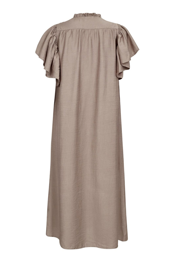 Forudbestilling - Co´Couture - Heracc Ss Frill Dress 36421 - 154 - Walnut Kjoler 