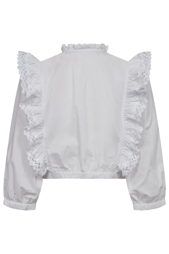Forudbestilling - Co´couture - Laceycc Frill Shirt 35431 - 4000 White Skjorter 