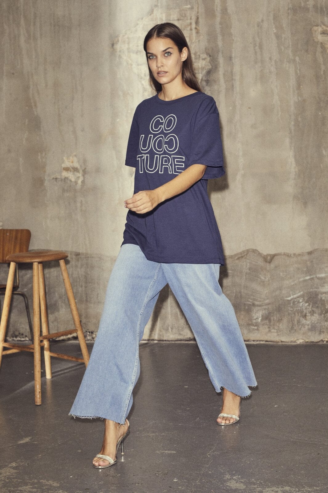 Forudbestilling - Co´couture - Outlinecc Oversize Tee 33052 - 120 Navy T-shirts 