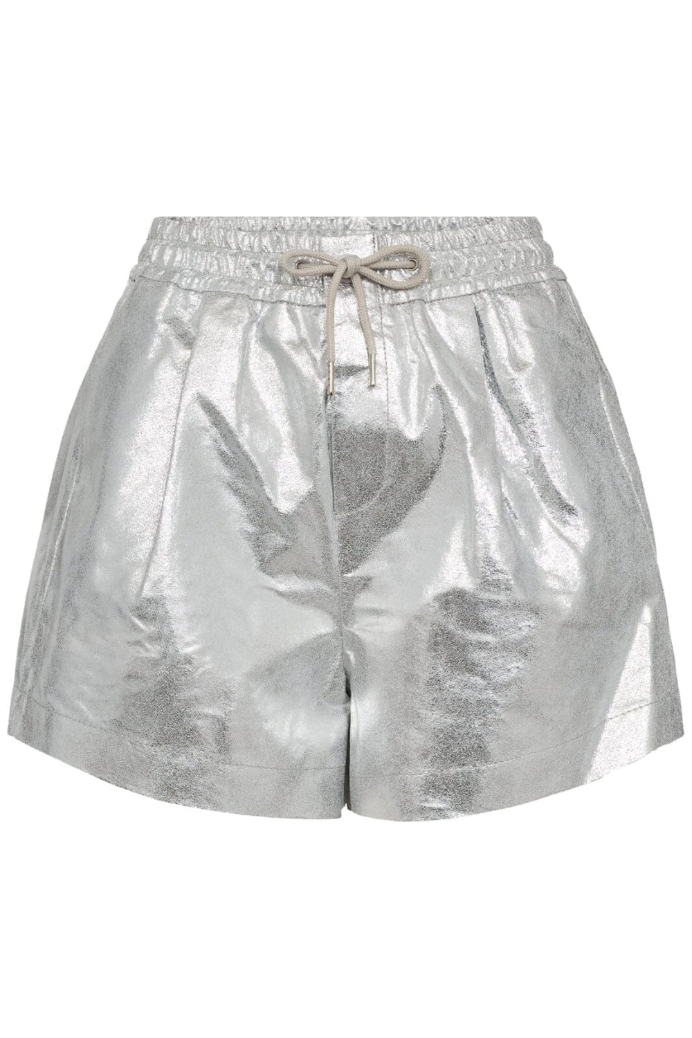 Forudbestilling - Co´couture - Phoebecc Crackle Shorts 31260 - 930 Silver Shorts 