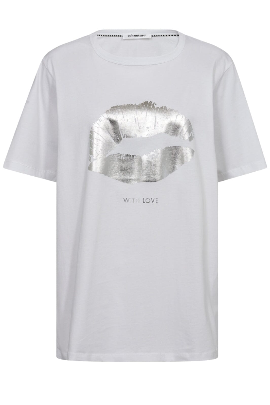 Forudbestilling - Co´couture - The Kisscc Oversize Tee 33099 - 4000 White - XS T-shirts 