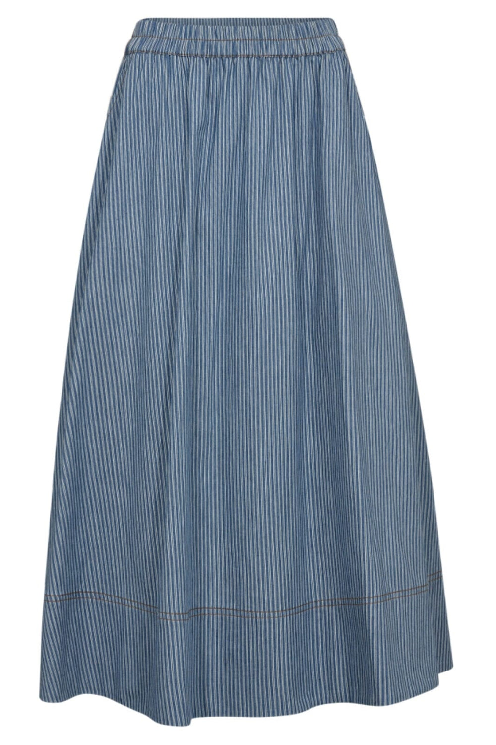 Forudbestilling - Co´couture - Tramcc Stripe Skirt 34126 - 552 Denim Blue Nederdele 