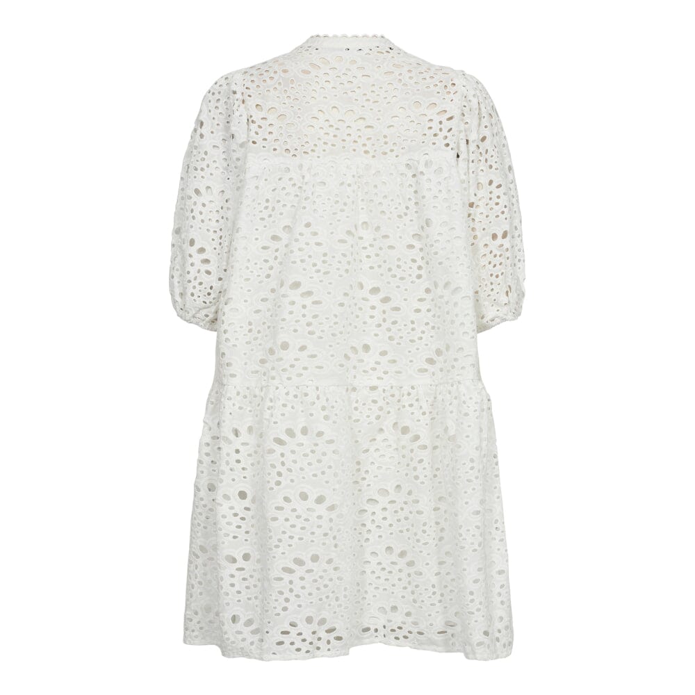 Forudbestilling - Co´couture - Violacc Anglaise Dress 36361 - 4000 White Kjoler 