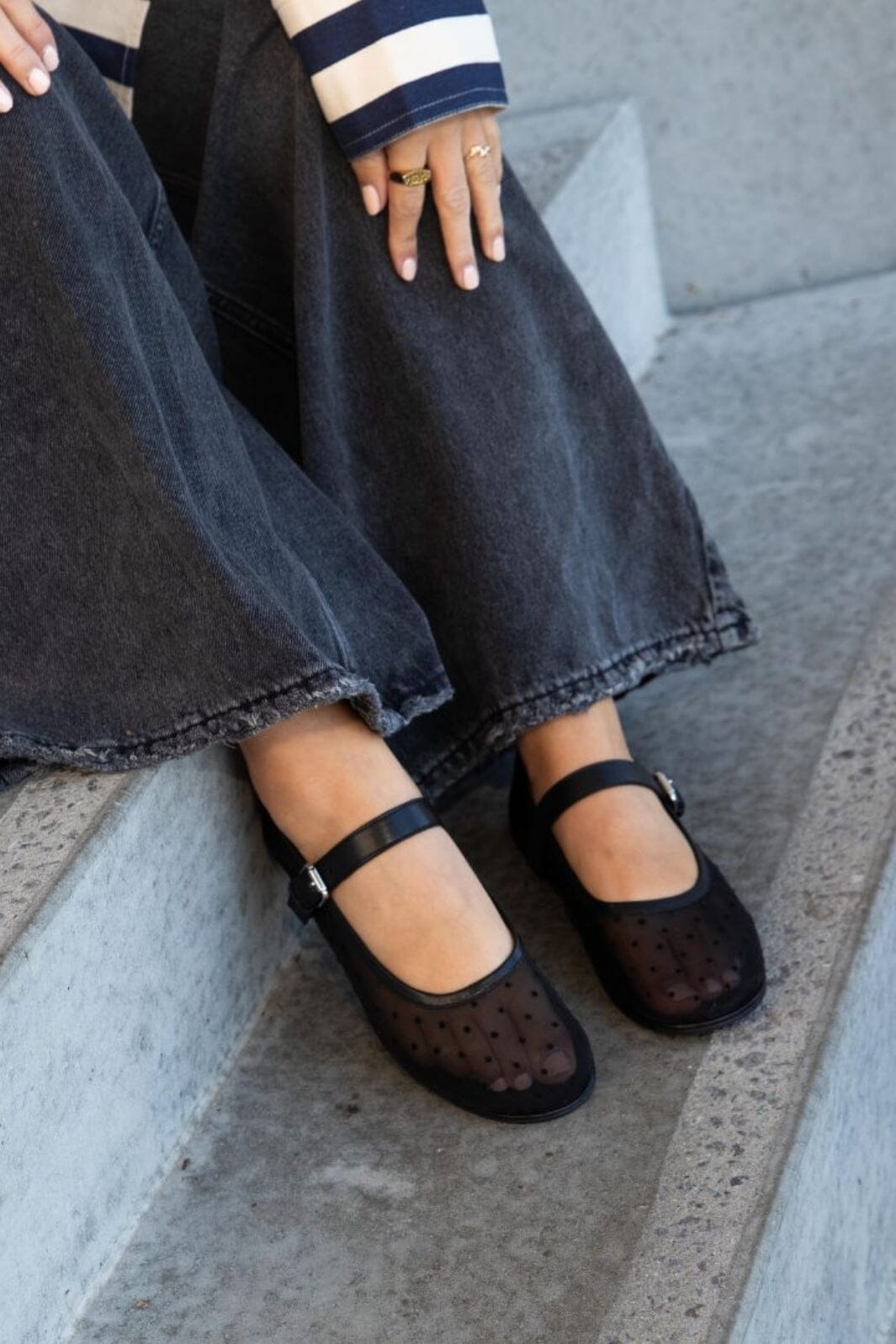 Copenhagen Shoes - Ballerina Net Dots CS8601 - 0001 - Black