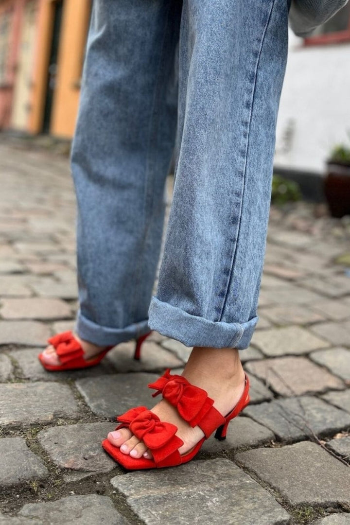 Forudbestilling - Copenhagen Shoes - Breathe Suede CS8425 - 0018 - Cherry Tomato Ballerinaer 