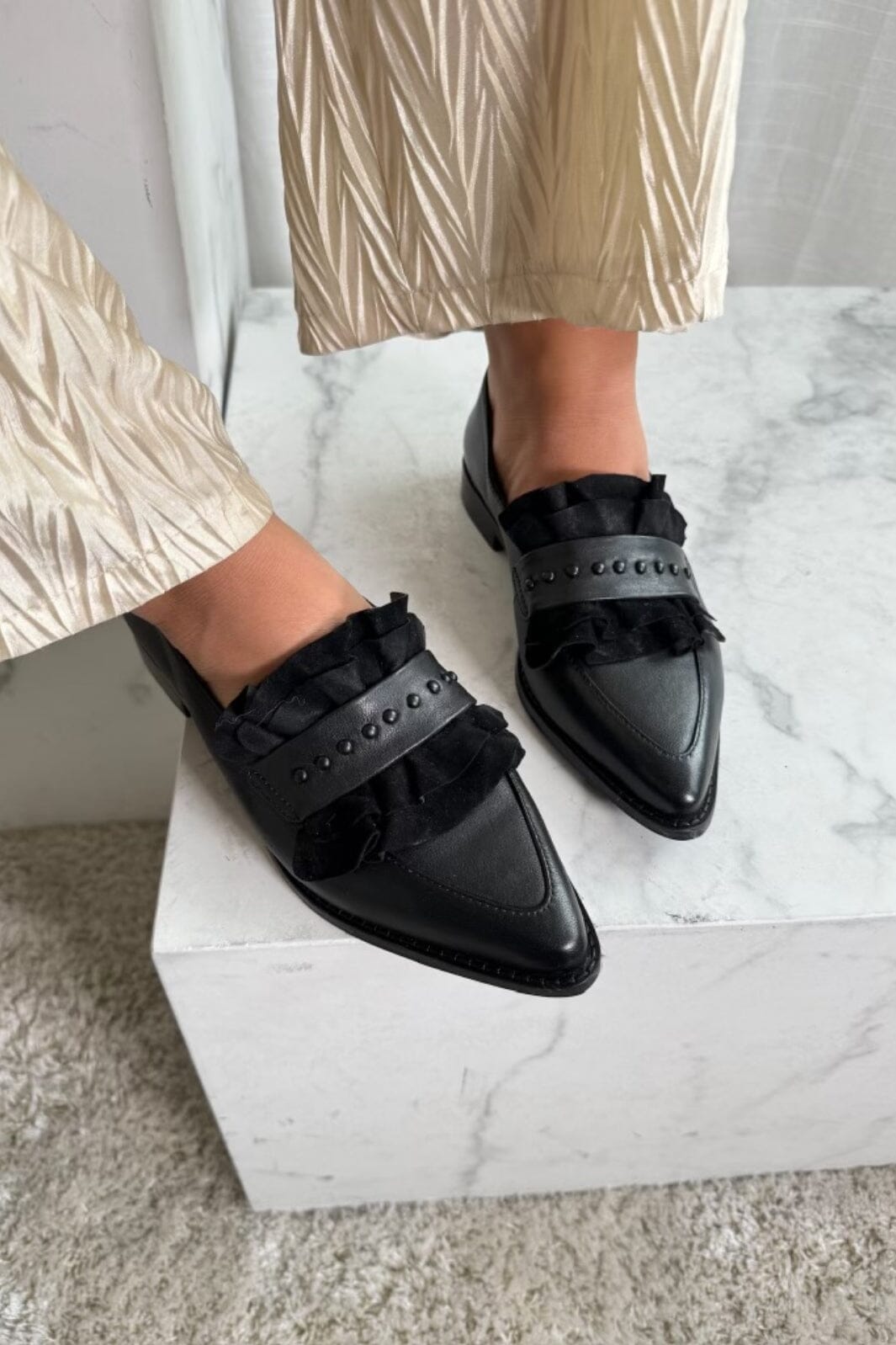 Forudbestilling - Copenhagen Shoes - Feel The Dancefloor - 0001 Black Loafers 