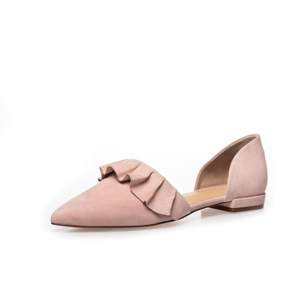 Forudbestilling - Copenhagen Shoes - New Romance 23 - Suede - 147 Rosa Ballerinaer 