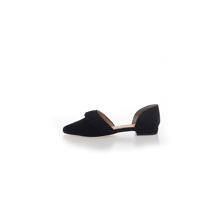 Forudbestilling - Copenhagen Shoes - New Romance- Suede - 0001 Black Ballerinaer 
