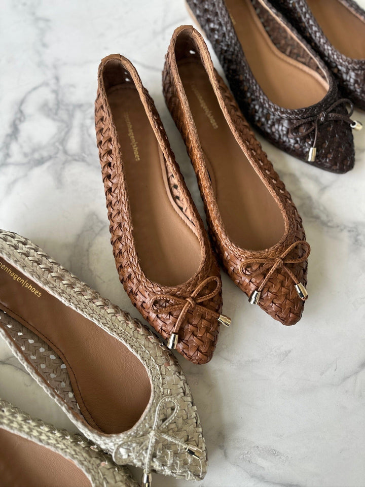 Forudbestilling - Copenhagen Shoes - On My Love CS8587 - 0051 - Gold Ballerinaer 