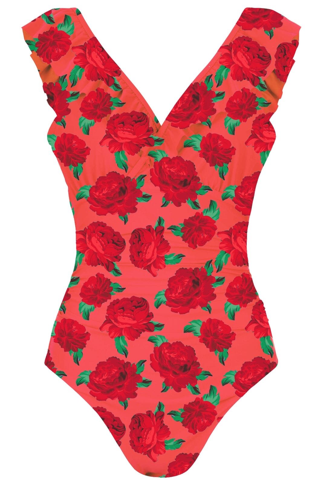 Forudbestilling - Cras - Agnes Swimsuit - 8019 Coral Roses Badedragter 