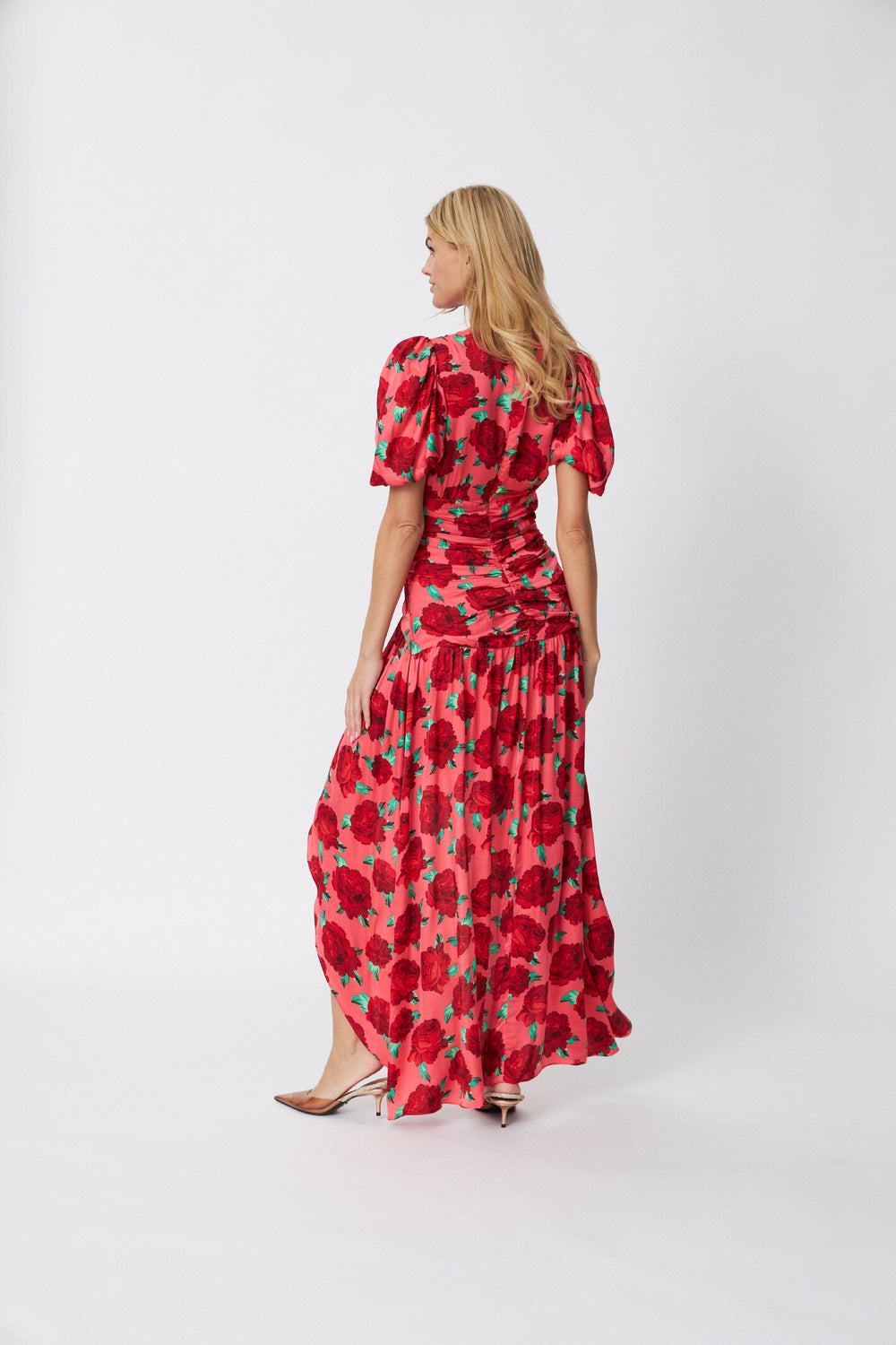 Forudbestilling - Cras - Elainecras Dress - 8019 Coral Roses Kjoler 