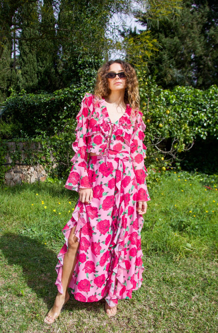 Forudbestilling - Cras - Georgia Blouse C240213 - 8097 - 8097 Pink Rosette Bluser 