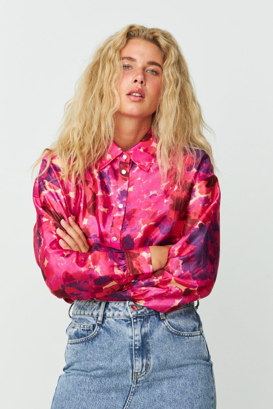 Forudbestilling - Cras - Ginacras Shirt - 8000 Pink Garden Skjorter 