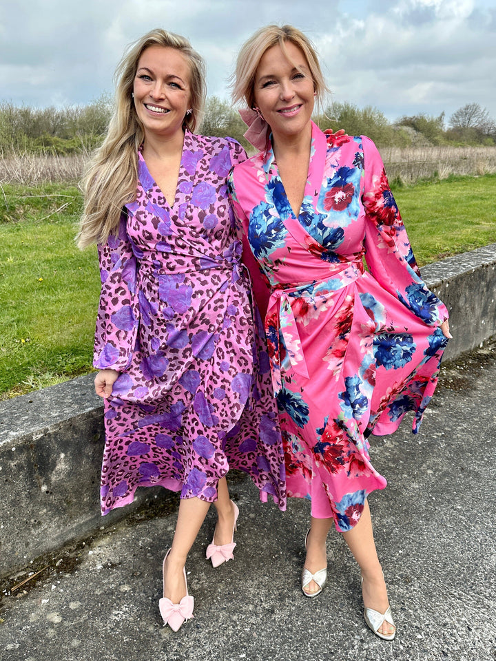 Forudbestilling - Cras x Molly&My - Laracras Dress - 8055 Big Blossom Pink Kjoler 