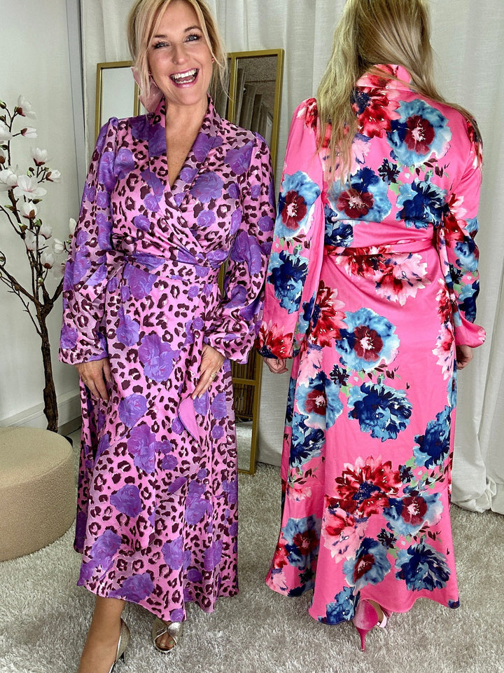 Forudbestilling - Cras x Molly&My - Laracras Dress - 8055 Big Blossom Pink Kjoler 