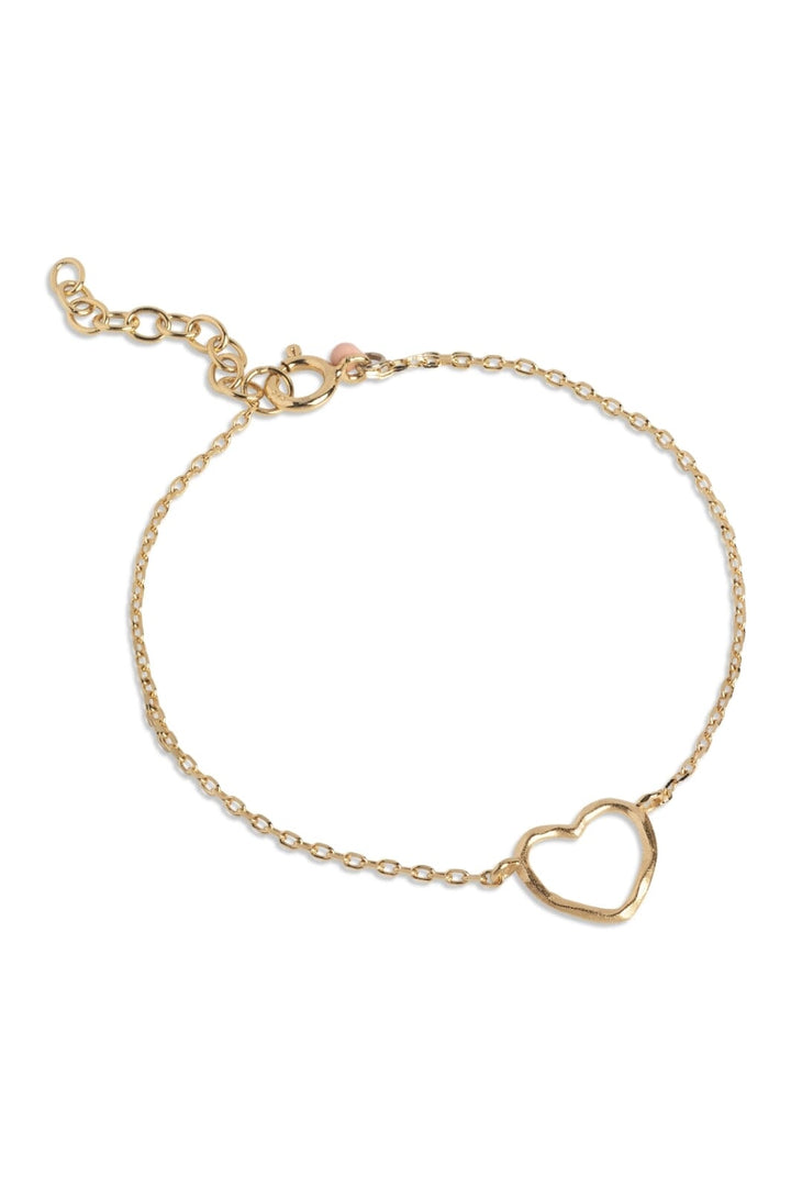 Enamel Copenhagen - Bracelet, Organic Heart B112GM - 925S/Gp/M