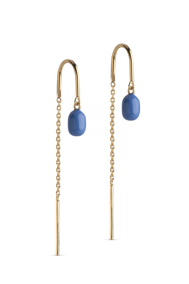 Forudbestilling - Enamel Copenhagen - Earrings, Eleanor E280GM - Cornflower