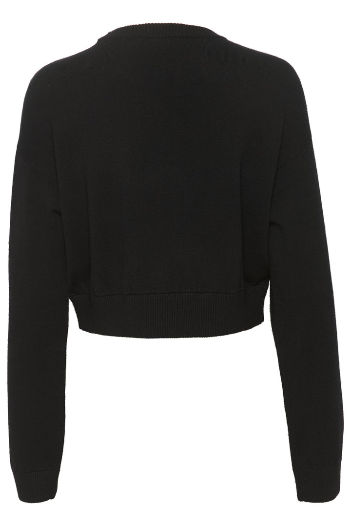 Forudbestilling - Gestuz - AyaGZ cropped pullover - Black Sweatshirts 