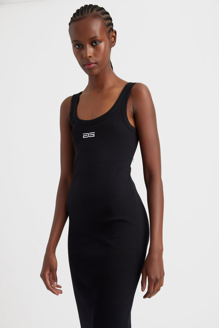 Forudbestilling - Gestuz - DrewGZ sl logo dress - Black Kjoler 