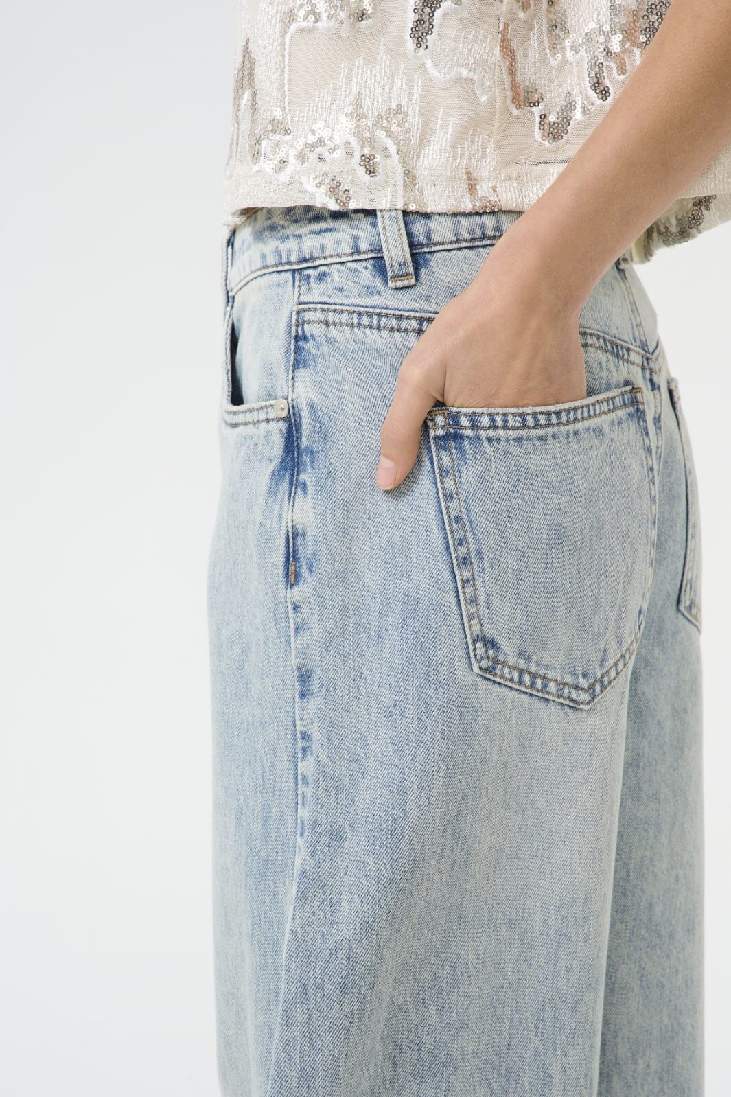 Gestuz - Gzasher Barrel Jeans 10910182 - 107575 - Mid Acid Wash
