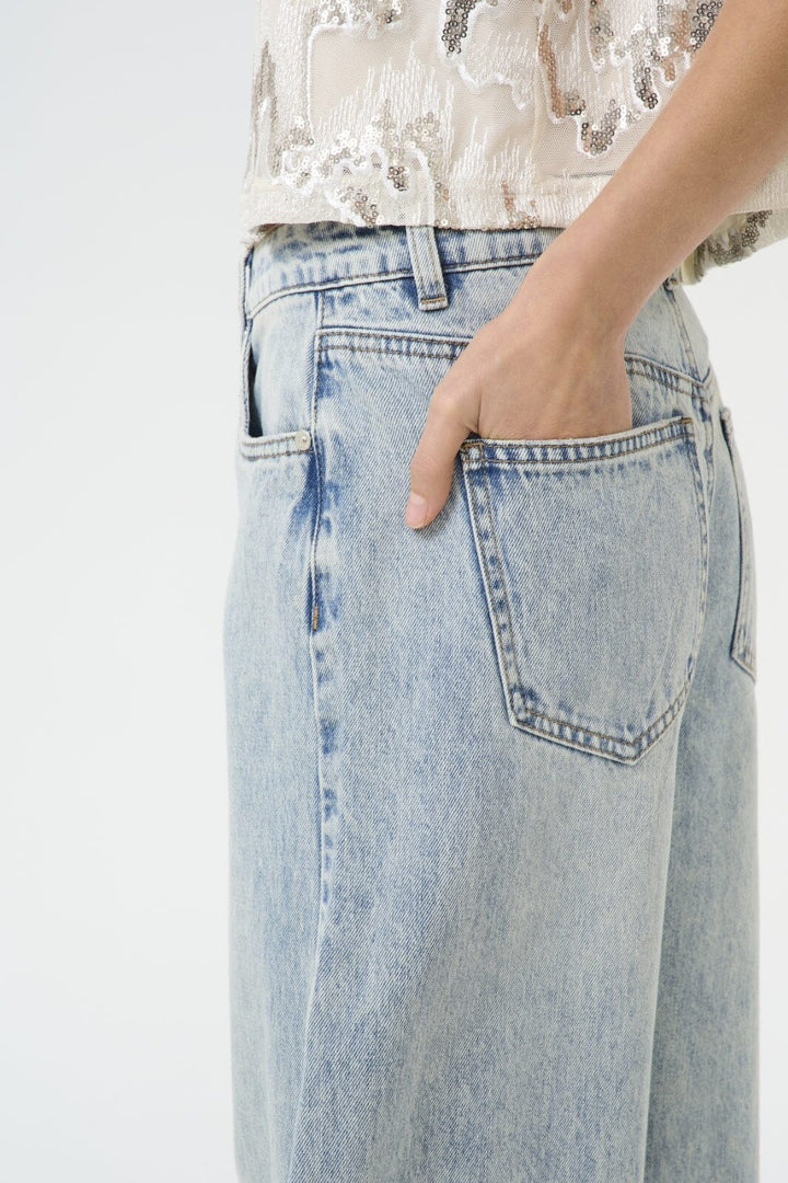 Gestuz - Gzasher Barrel Jeans 10910182 - 107575 - Mid Acid Wash