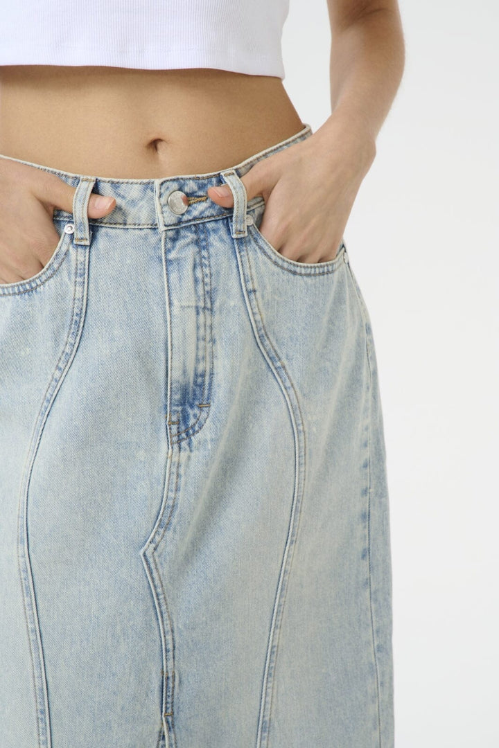 Gestuz - Gzasher Maxi Skirt 10910192 - 107575 - Mid Acid Wash