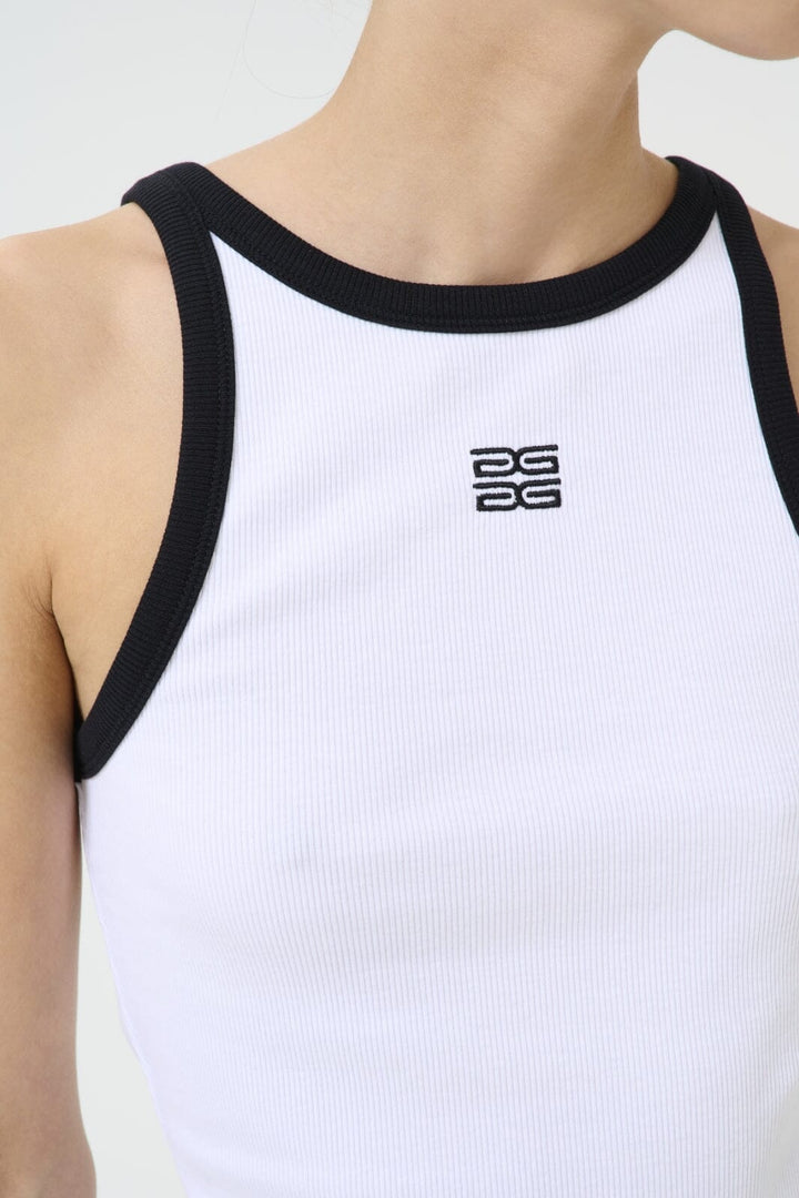 Gestuz - Gzdrew Contrast Logo Tank 10910270 - 110601 - Bright White