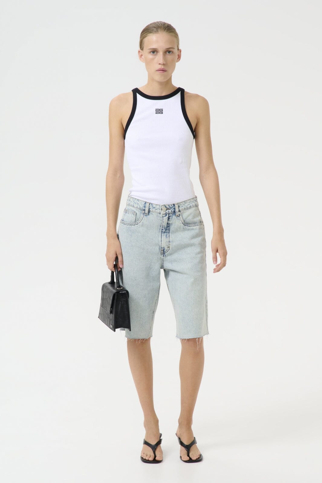 Gestuz - Gzdrew Contrast Logo Tank 10910270 - 110601 - Bright White