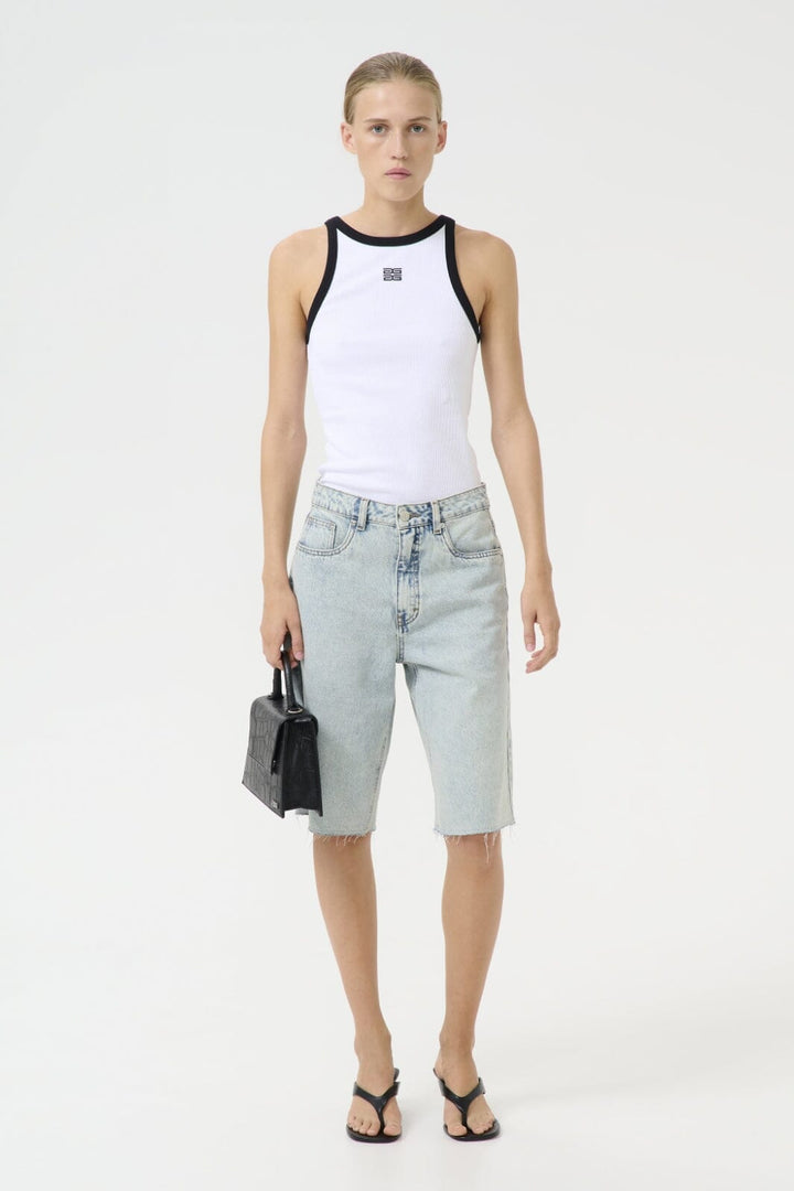 Gestuz - Gzdrew Contrast Logo Tank 10910270 - 110601 - Bright White